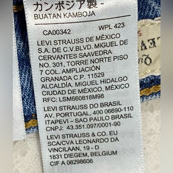 Levi’s Premium 70s High Flare Jeans 28x32 Stretch Denim EUC Retro Style - Picture 13 of 14